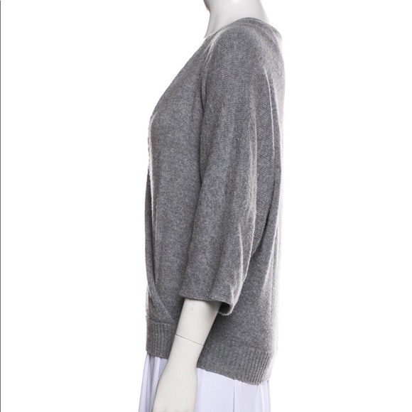 30-50% OFF BUNDLES! RACHEL ZOE KIMONO WRAP SWEATER SHIRT TOP MERINO SIZE LARGE - Picture 8 of 13